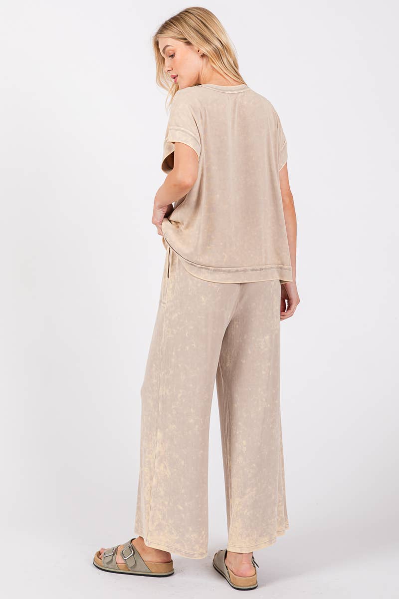Magic Mineral (Taupe) Ribbed Knit Top