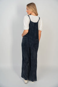 Easy Does It BLACK Cotton Gauze Overall