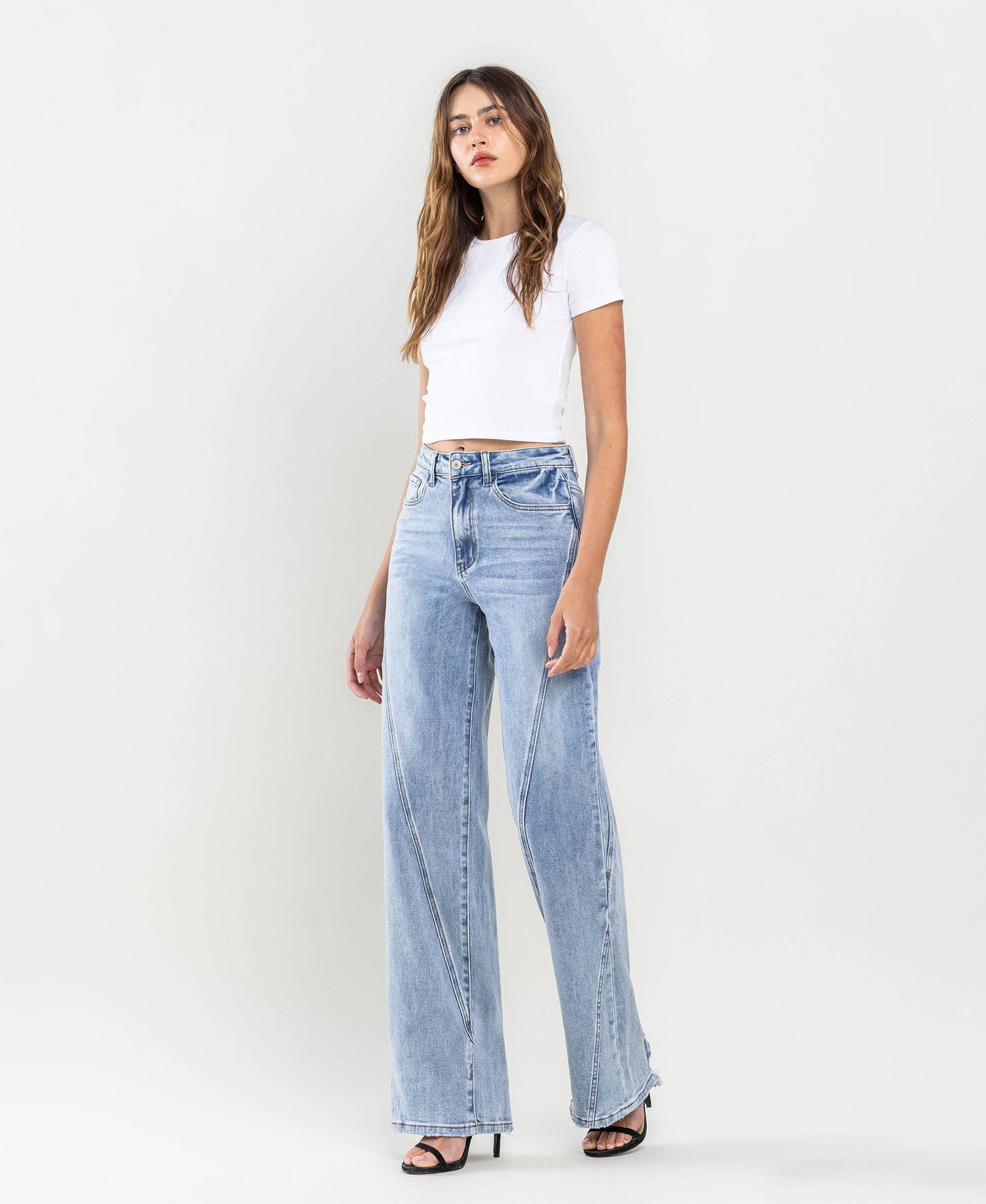 Vervet: So Fresh Wide Leg Jeans