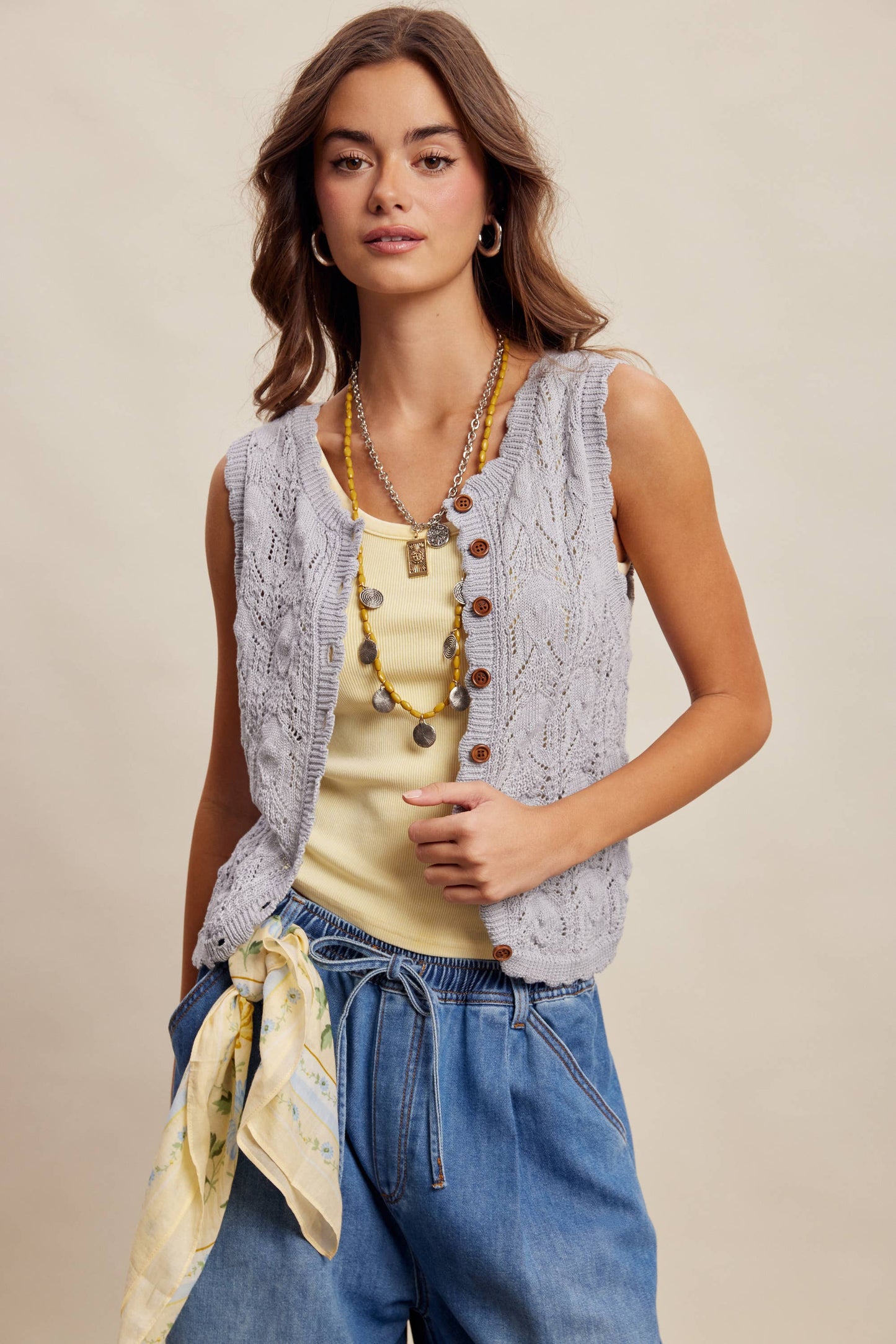 Love Lines Reversible Pointelle Knit Top