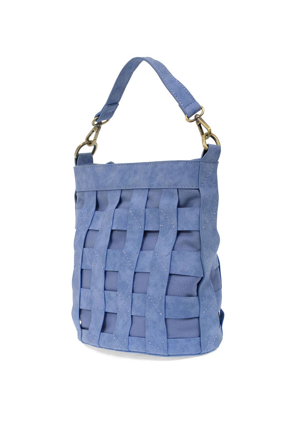 Brianna (Blue) Cage Bucket Bag