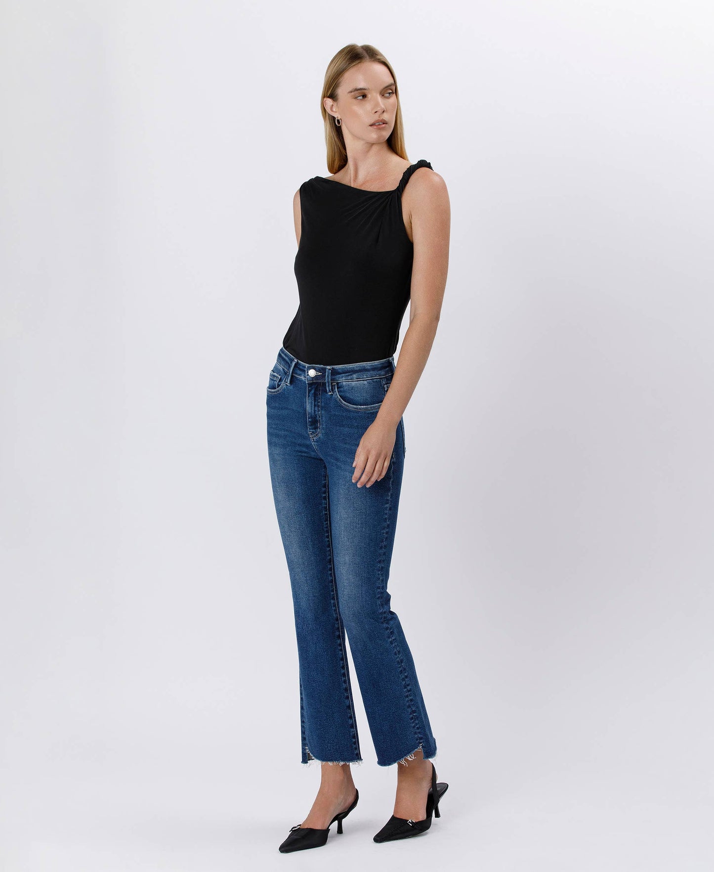 Vervet: Love Craft (Dark) Step Hem Jeans