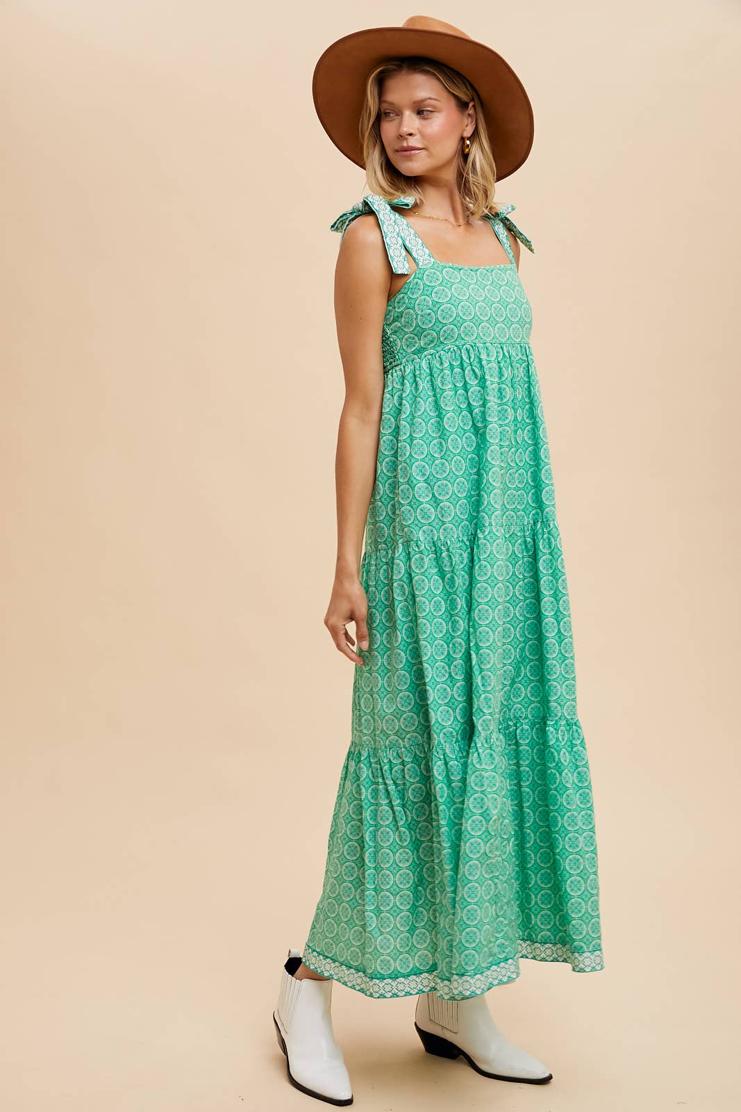 French Fantasy (Kelly Green) Maxi Dress