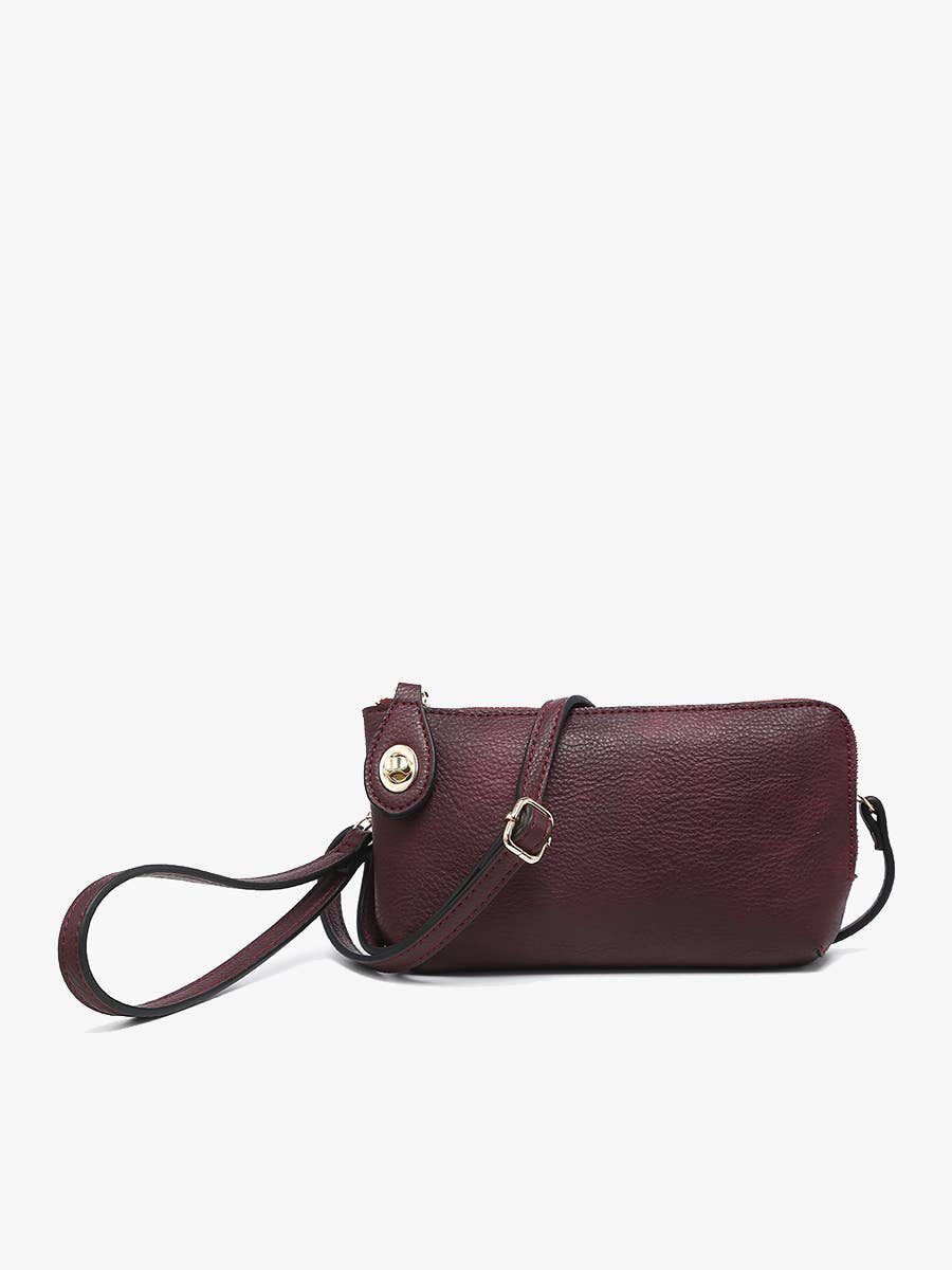 Kendall (Cherry Lacquer) Crossbody/Wristlet w/ Twist Lock