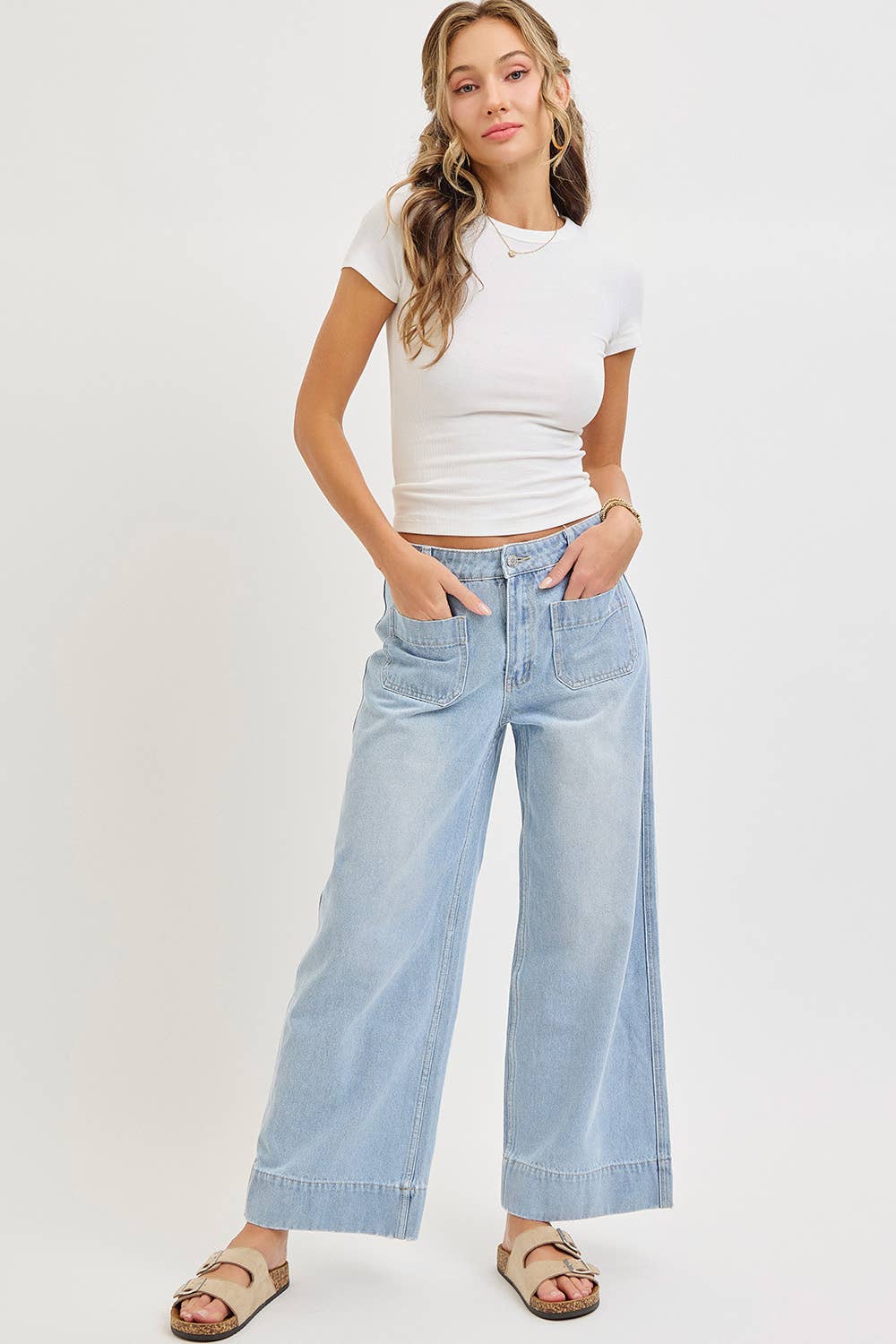 Time & Space Wide Leg Jeans
