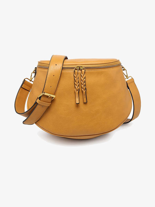 Megan (Mustard) Distressed Sling Bag