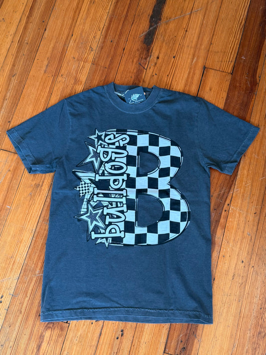 Checkered Star Bulldogs Graphic Tee
