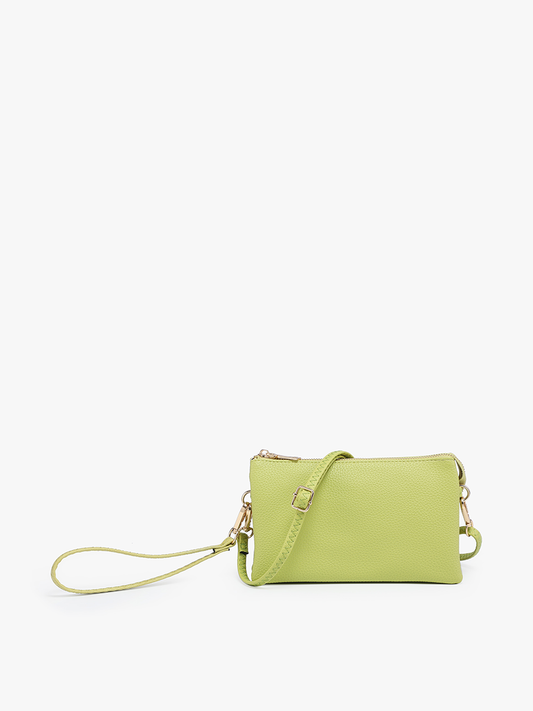 Riley (Avocado) 3 Compartment Crossbody/Wristlet