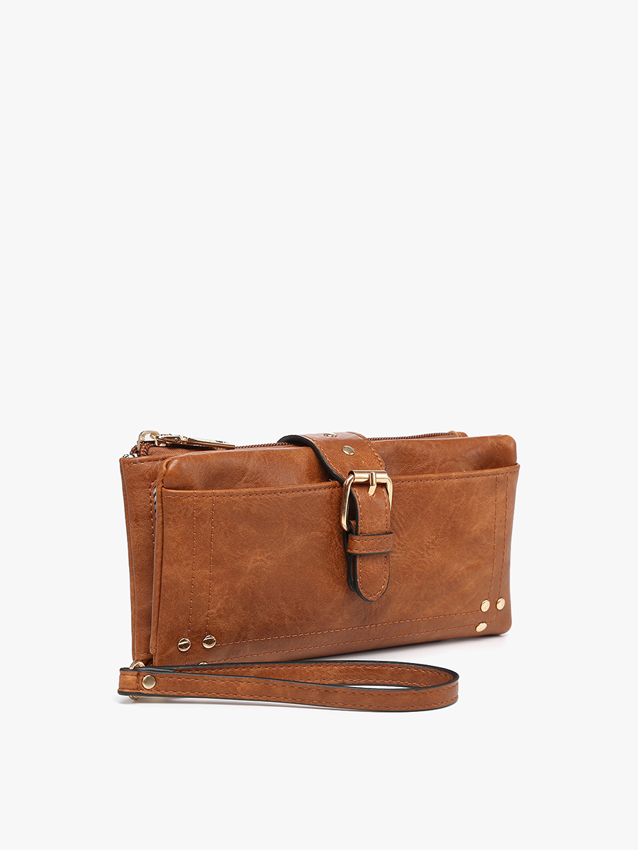 Cadence (Brown) Buckle Wallet/Wristlet