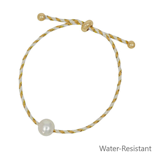 Natural/Cream Pull String Freshwater Pearl Bracelet