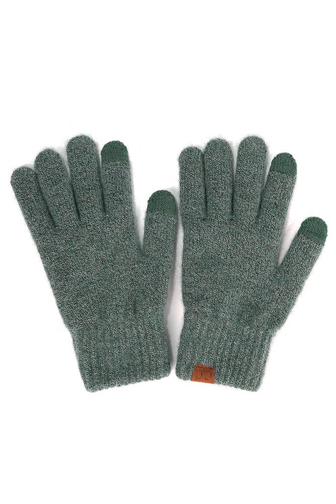 C.C Heather Knit Touch Gloves