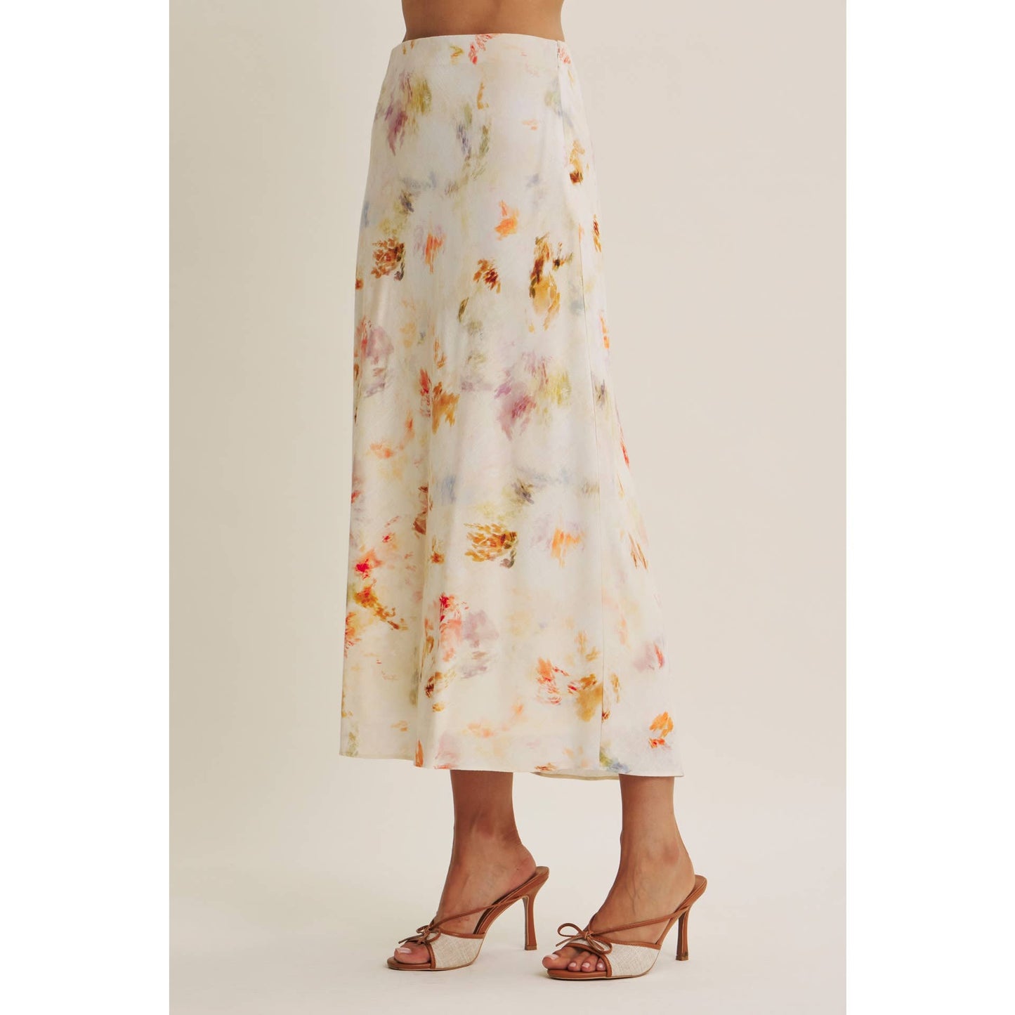 Good Impression Watercolor Midi Skirt