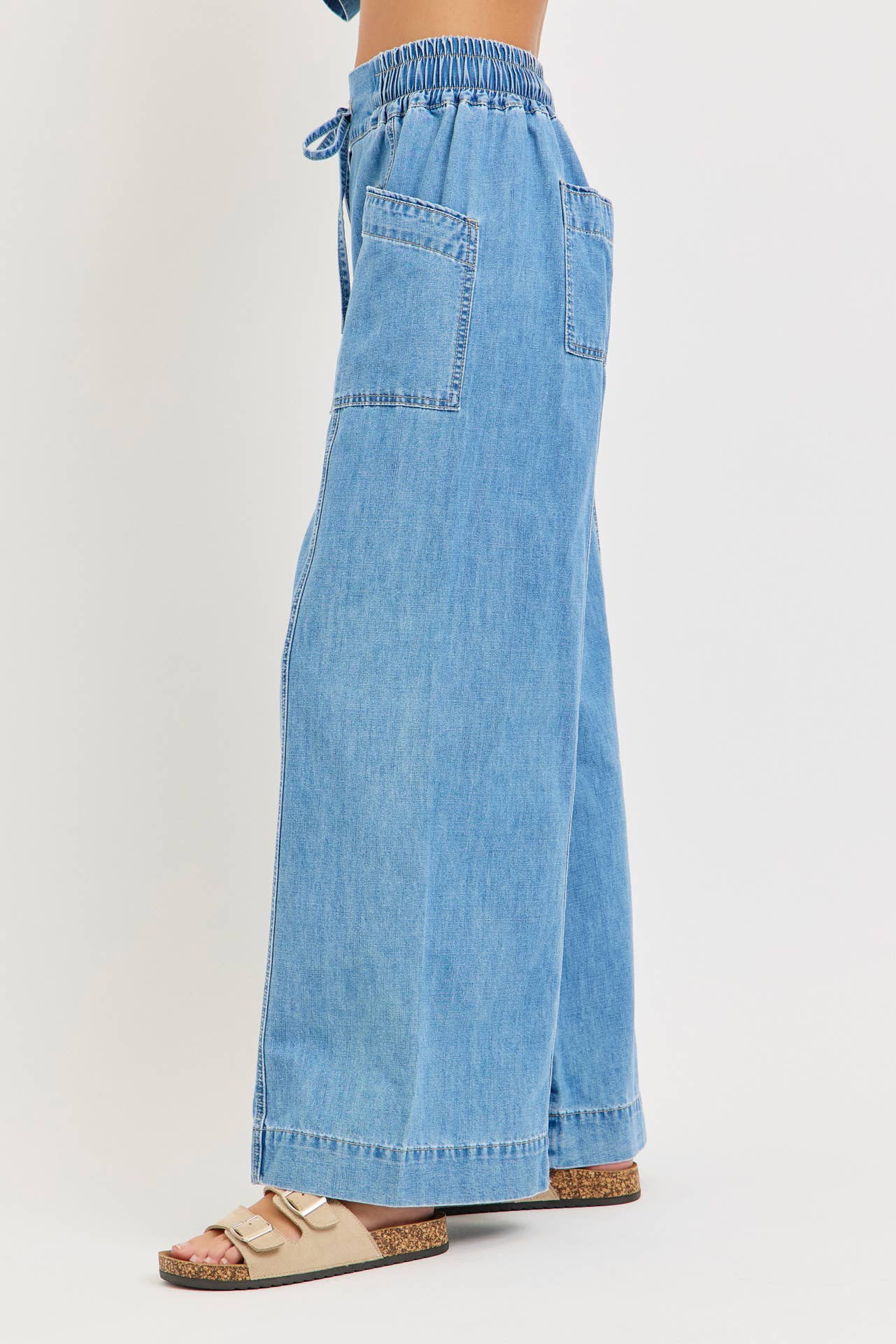 Ready To Roll Pull-On Wide Leg Jeans