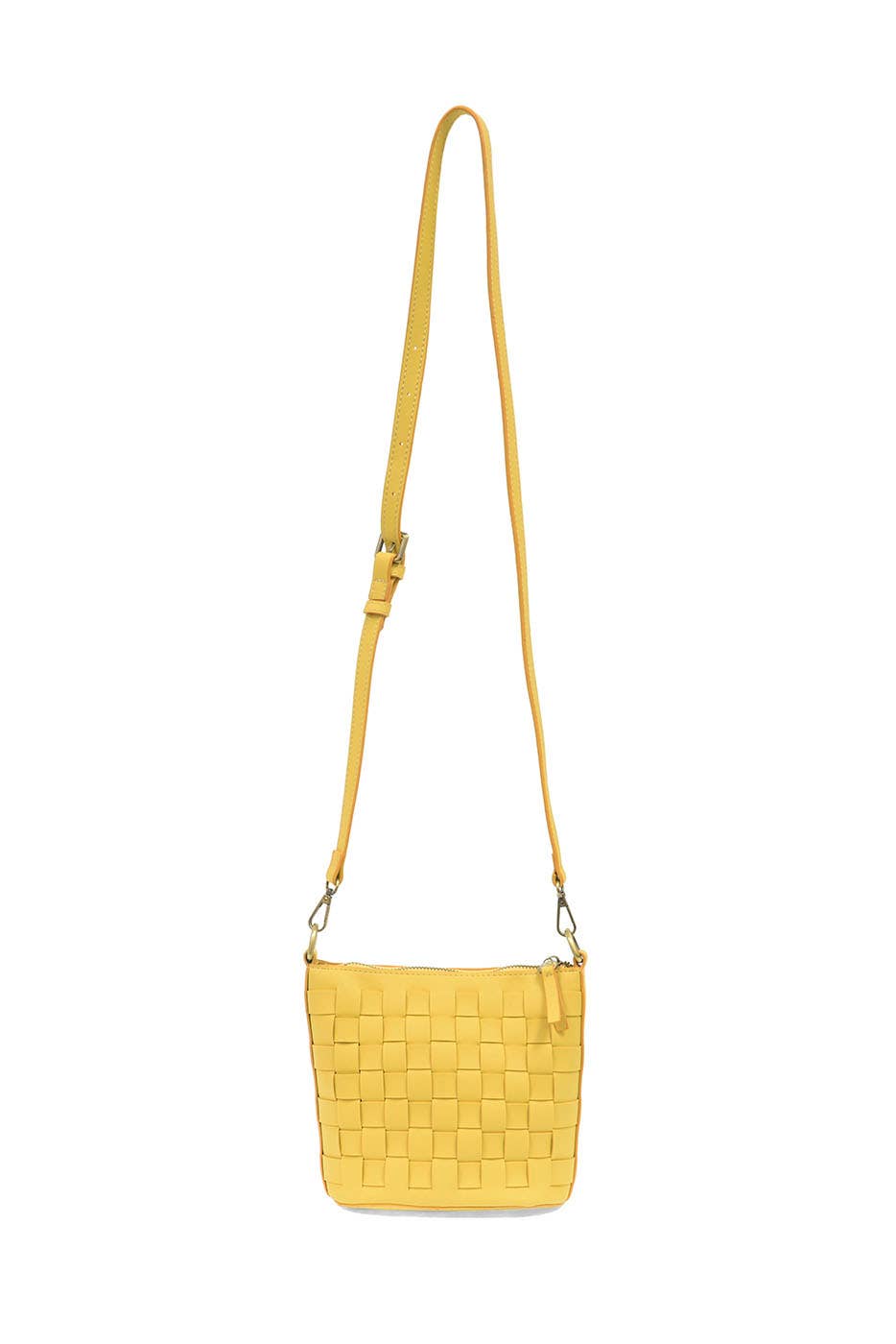 Maci (Yellow) Woven Crossbody Bag