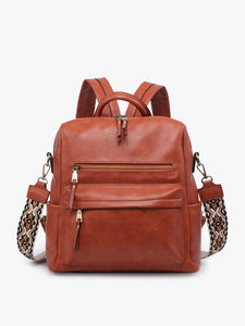 Amelia Rust Convertible Backpack w/ Guitar Strap