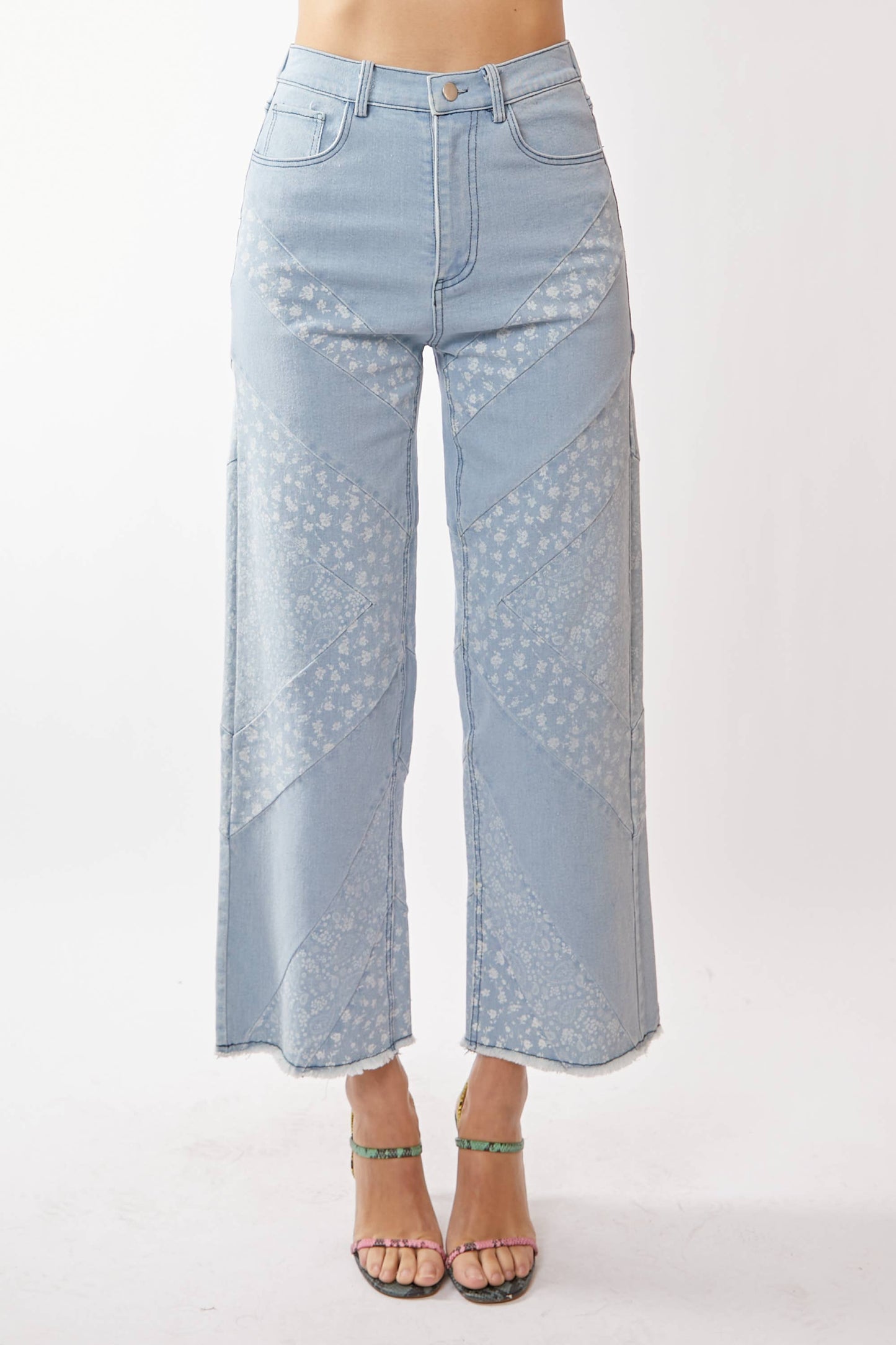 Paisley Perfection Wide Leg Jeans
