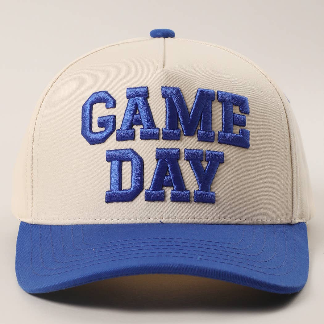 Game Day (Royal) Embroidered Two-Tone Hat