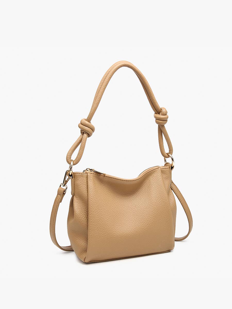 Chicago (Taupe) Knotted Shoulder Bag/Crossbody