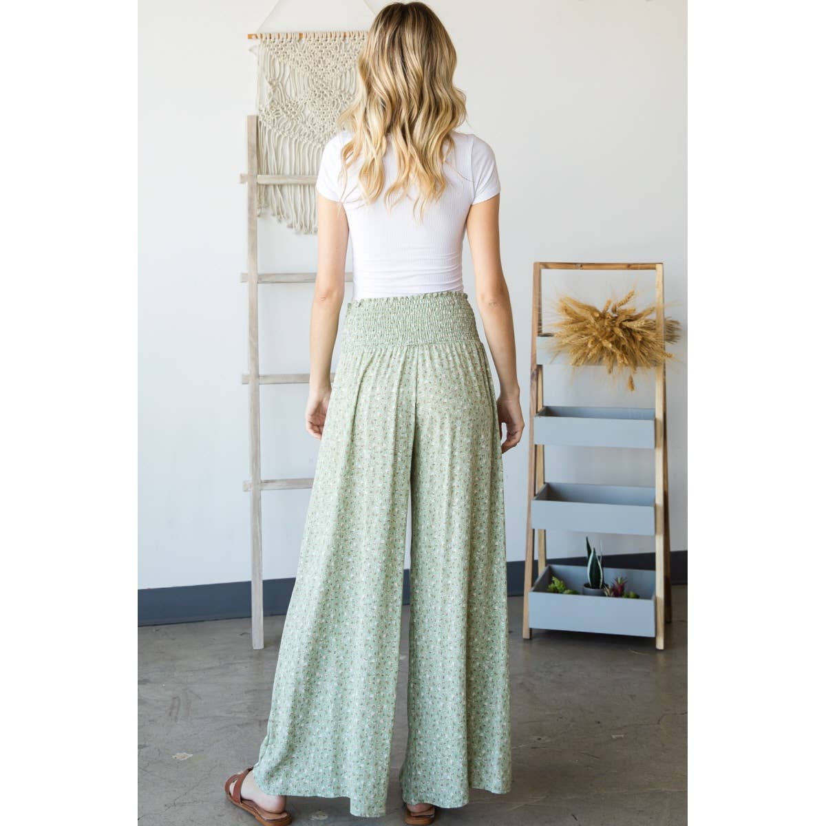 Sunday Funday (Sage) Ditsy Floral Pants