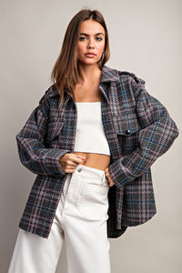Got You Covered Plaid Shacket