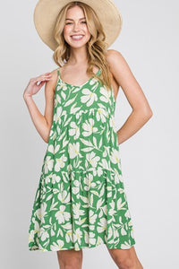 Oasis KELLY GREEN Floral Dress