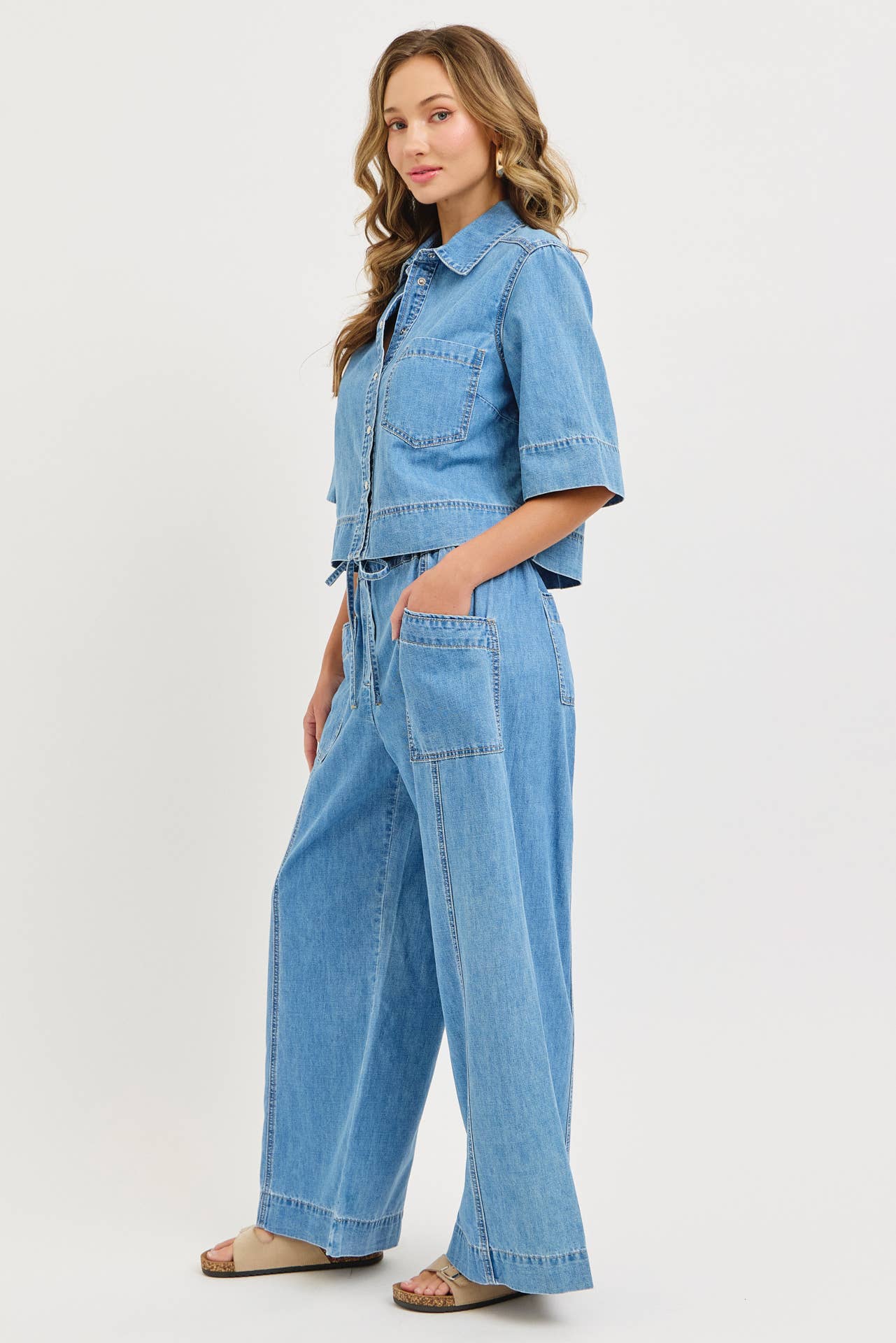 Ready To Roll Pull-On Wide Leg Jeans