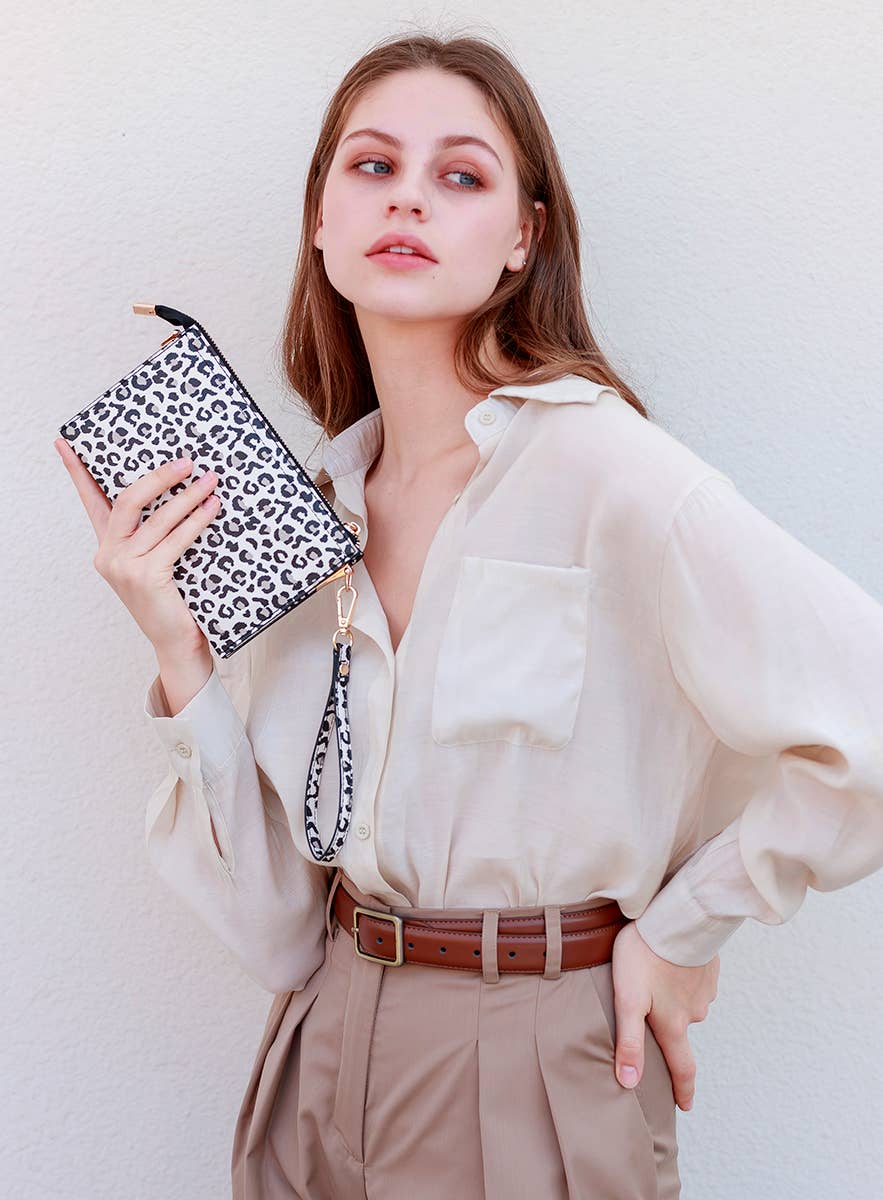 Maeve Cheetah Touch Screen Wristlet/Crossbody