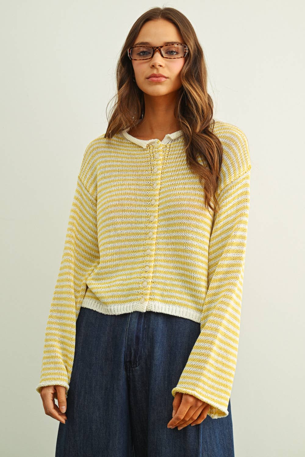 Morning Sunrise Stripe Knit Cardigan