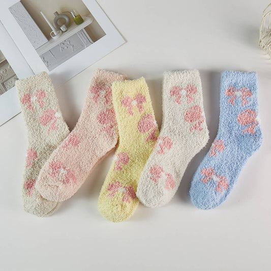 Soft & Cozy Bow Socks