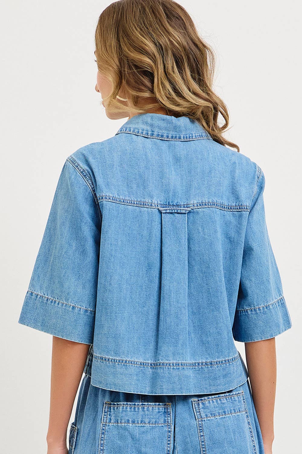 Ready To Roll Short Sleeve Denim Shirt