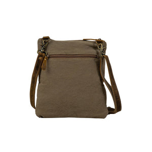 MYRA BAG: Sand Weaver Crossbody Bag