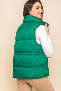 On The Move (Green) Puffer Vest