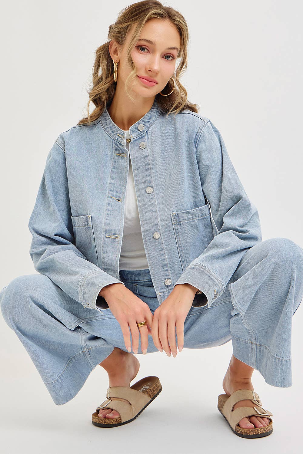 Time & Space Wide Leg Jeans