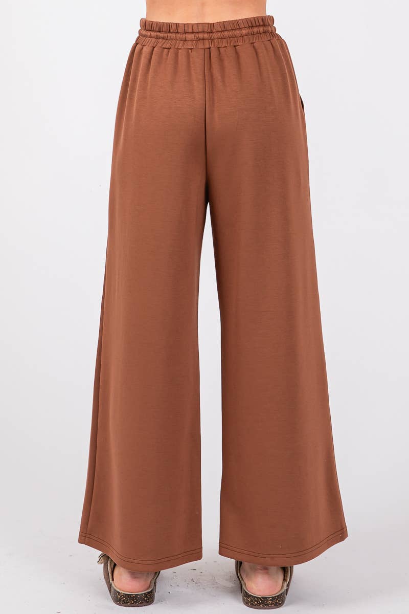 Elevated Look (Brown) Wide Leg Pant