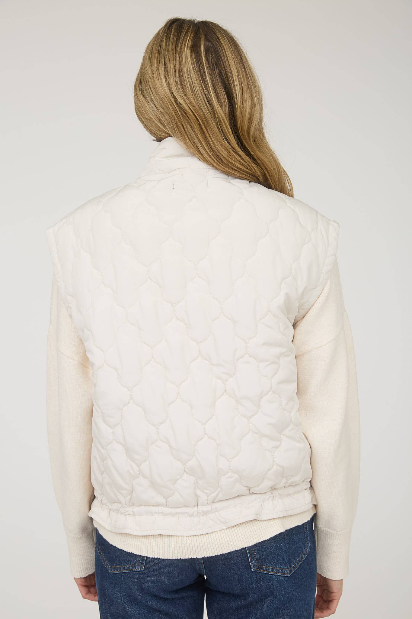 Snowy Mountain (Ivory) Puffer Vest
