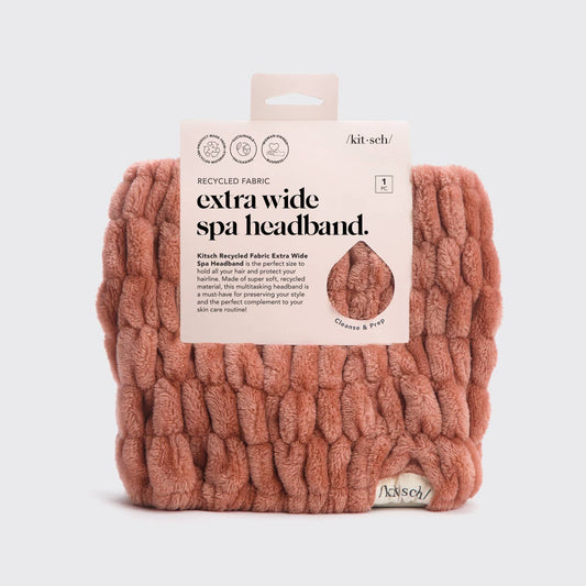 Kitsch Extra Wide Spa Headband, Dusty Rose