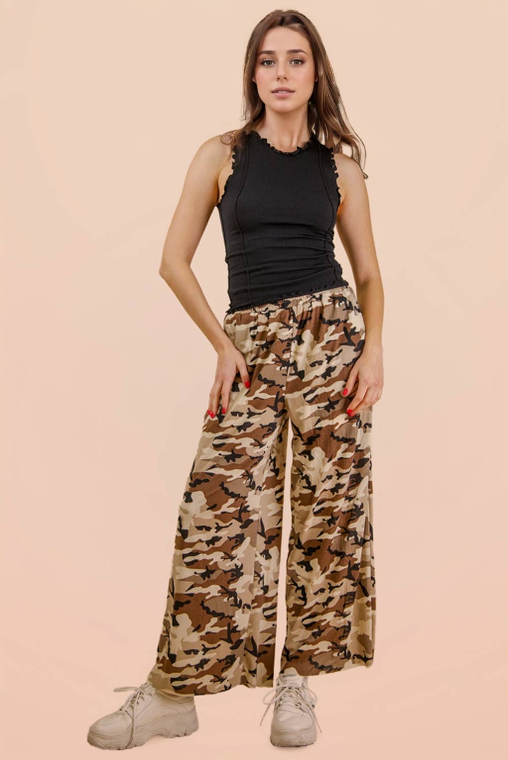 Made for You (Black) Lettuce Hem Tank