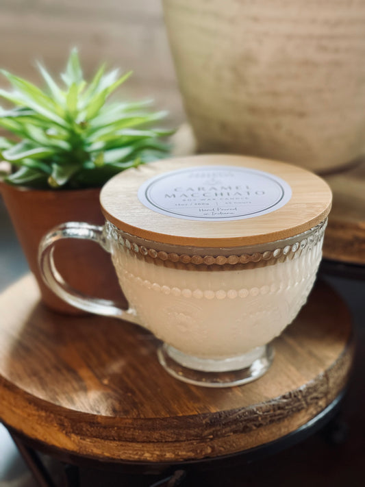 Caramel Macchiato Coffee Cup Soy Candle