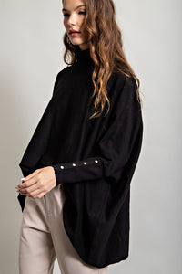 To The Point (Black) Dolman Sweater