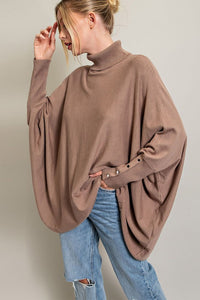 To The Point (Cocoa) Dolman Sweater