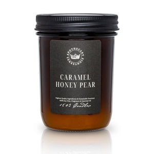 1803 Candles: Caramel Honey Pear Amber Collection 14oz. Jar Candle