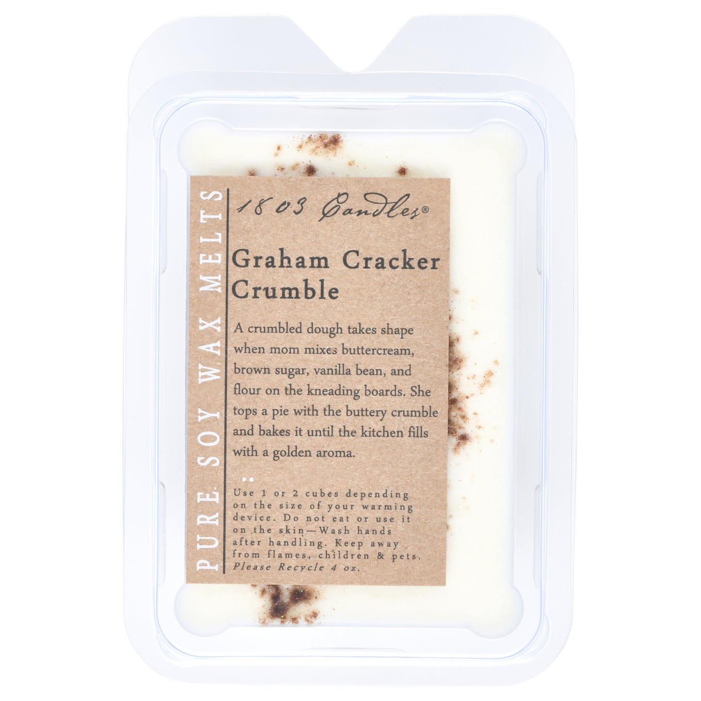 1803 Candles: Graham Cracker Crumble Soy Melter