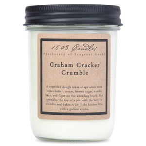1803 Candles: Graham Cracker Crumble 14oz. Jar Candle
