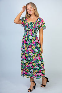 Bright Future BLACK Floral Dress