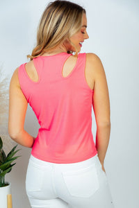 First View HOT PINK Ribbed Tank