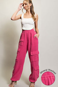 Always Looking (Pink) Cargo Joggers