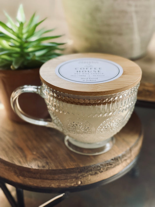 Coffee House Coffee Cup Soy Candle