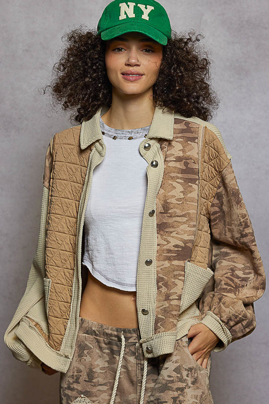 Pol: Cozy Camo Thermal Quilted Jacket