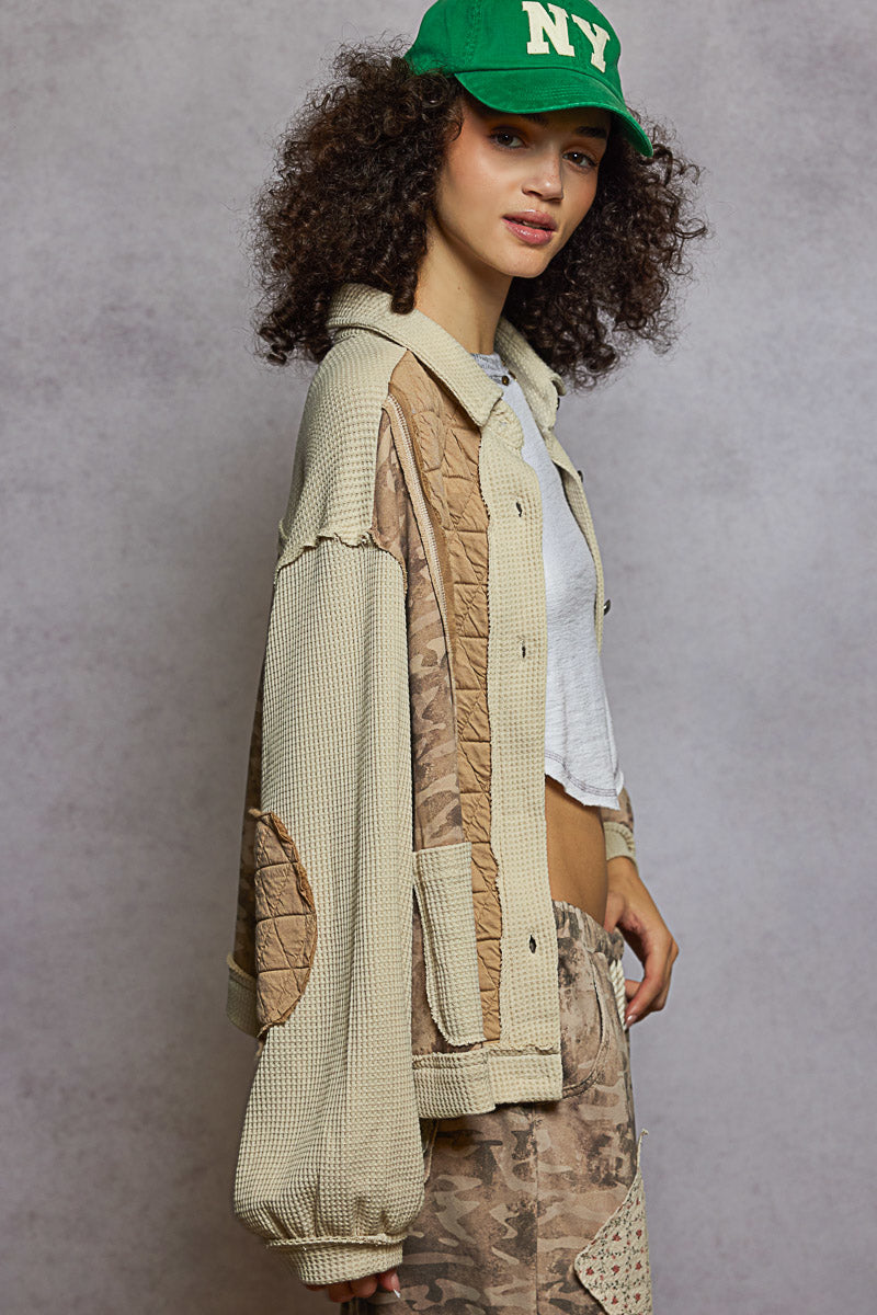 Pol: Cozy Camo Thermal Quilted Jacket