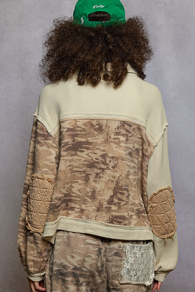Pol: Cozy Camo Thermal Quilted Jacket
